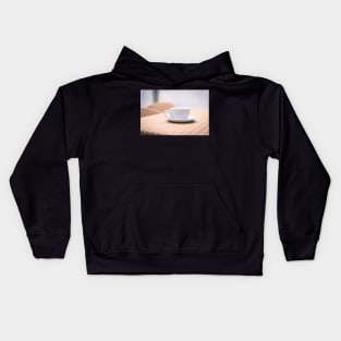 White Cup#1 Kids Hoodie